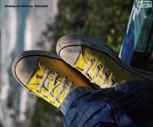 Puzzle Κίτρινα πάνινα παπούτσια